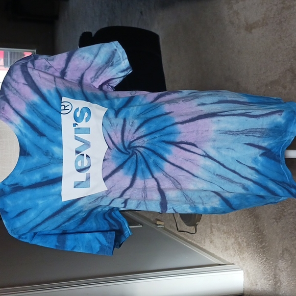 LEVI'S WOMEN'S TIE DYE T-SHIRT MULTI-COLOR SIZE M - Picture 4 of 9